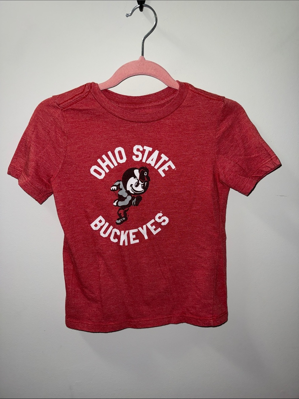 Ohio State Kids Red Buckeye Graphic Tee